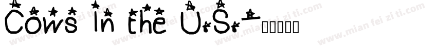 Cows In the U.S.字体转换